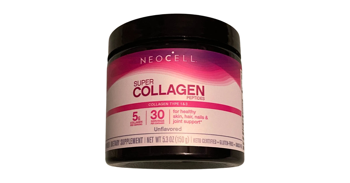 NeoCell Super Collagen Peptides,Unflavored, 5.3 Ounces(150g)