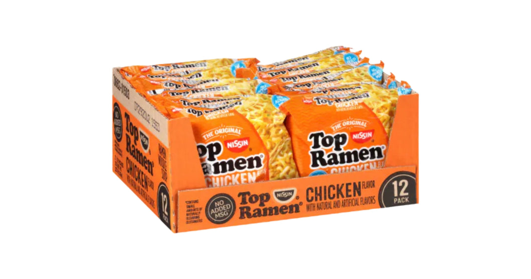 Nissin Top Ramen Chicken Flavor 12pack