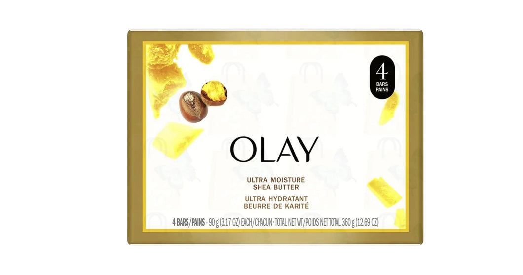 Olay Ultra Moisture Shea Butter With Vit. B3 Complex 4 Bars Pack 340g