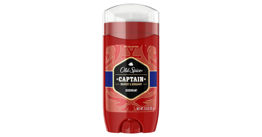 Old Spice Antiperspirant for Men, Captain Bravery & Bergamot Scent 2.6oz (73g)