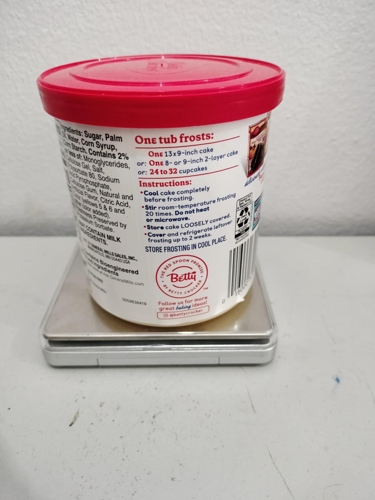 Betty Crocker Gluten Free Butter Cream Whipped Frosting