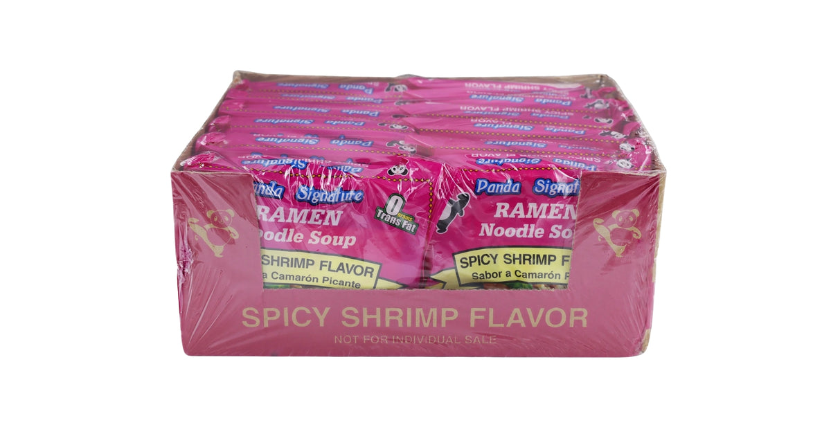 Panda Signature Ramen Spicy Shrimp Flavor Noodle Soup 12 Pack