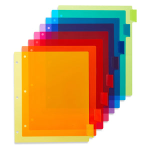 Pen+Gear 8-Tab Letter Size Dividers, 8 Count