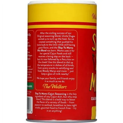 Slap Ya Mama Hot Cajun Seasoning, 8 oz Canister – Extra Spicy Louisiana Cajun Flavor