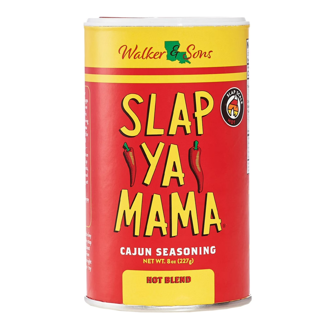 Slap Ya Mama Hot Cajun Seasoning, 8 oz Canister – Extra Spicy Louisiana Cajun Flavor