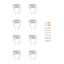 Load image into Gallery viewer, Multicolor Plastic Glow Ring Party Favors, 8 Pieces, by Way To Celebrate
