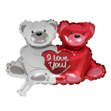 Load image into Gallery viewer, Huge I Love You Bear Balloons Cartoon Happy Birthday Decoration
