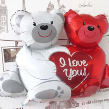 Load image into Gallery viewer, Huge I Love You Bear Balloons Cartoon Happy Birthday Decoration
