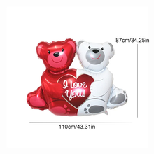 Load image into Gallery viewer, Huge I Love You Bear Balloons Cartoon Happy Birthday Decoration
