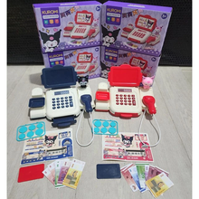 Load image into Gallery viewer, Electric Cash Register Toys Kuromi Sticker Supermarket Cashier Pretend
