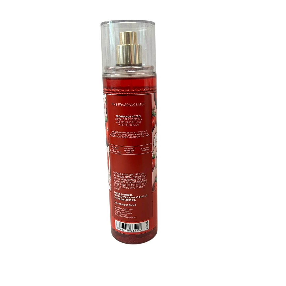Bath& Body Works Strawberry Poundcake Mist 8 fl oz