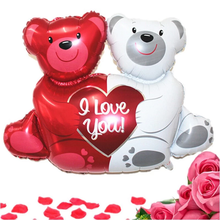 Load image into Gallery viewer, Huge I Love You Bear Balloons Cartoon Happy Birthday Decoration
