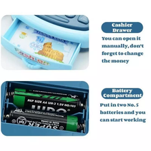 Load image into Gallery viewer, Electric Cash Register Toys Kuromi Sticker Supermarket Cashier Pretend
