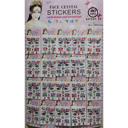 face crystal stickers hot masquerade face
