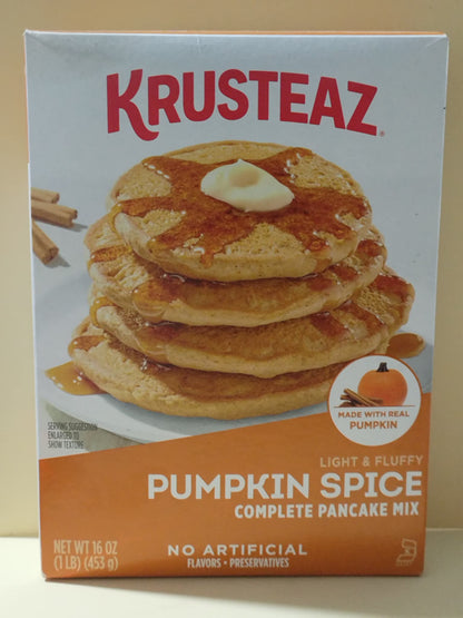 krusteaz light & fluffy pumpkin spice complete pancake mix