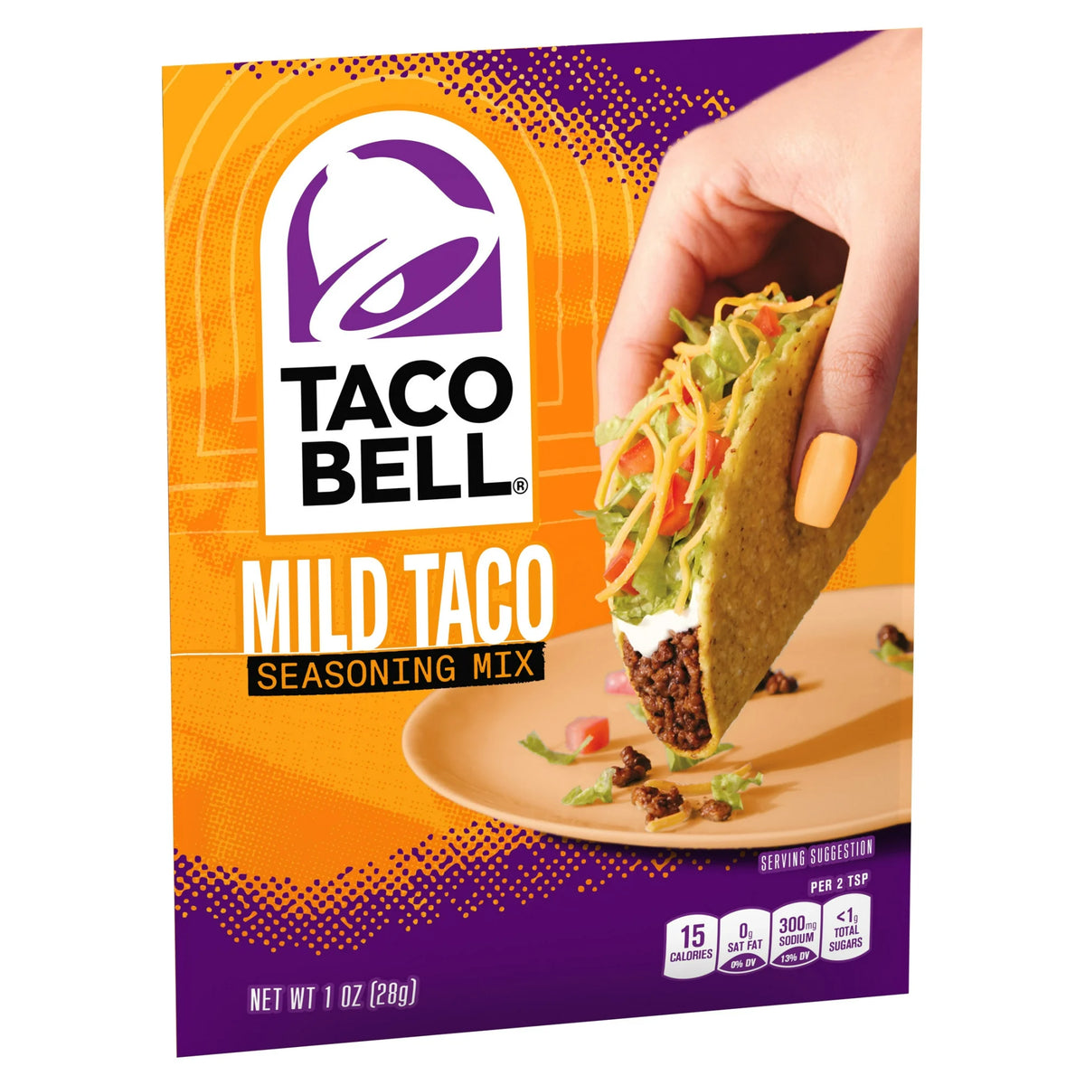 Taco Bell Mild Taco Seasoning Mix, 1 oz Packet