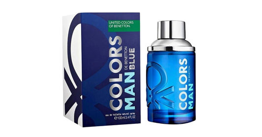 Benetton Colors Man Blue Eau de Toilette Spray For Men 3.4 Oz