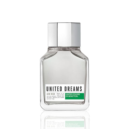 United Colors of Benetton United Dreams Eau de Toilette Spray for Men, Aim High, 3.4 Ounce