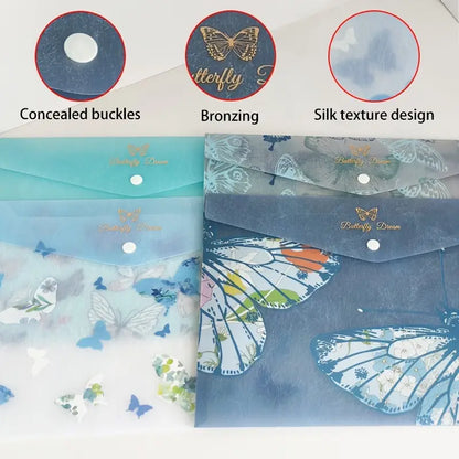 A4 Butterfly Pattern File Bags