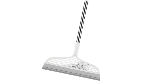 1pc ProClean Magic Broom with Detachable Head, Double-Sided Silicone Scraper, Plastic Handle, Ideal for Hard Floors &amp; Carpet