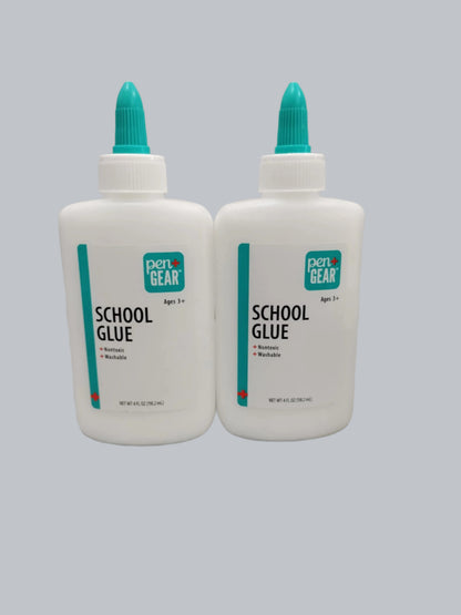 Pen+Gear Washable School Glue, White, 4 oz, 118ml, 0.271 lb