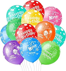 Happy Birthday Balloons 12inch