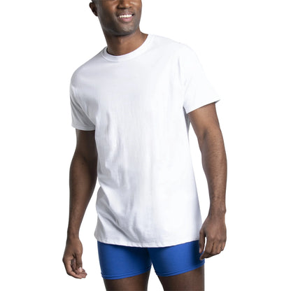 Fruit of the Loom Men's Eversoft Crew T-Shirt Undershirts, Super Value 10-Pack