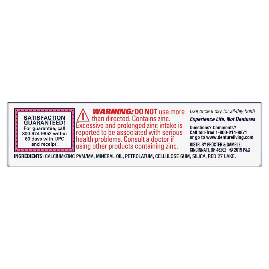 Fixodent Denture Adhesive Cream, 0.6 oz. Tubes