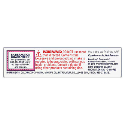 Fixodent Denture Adhesive Cream, 0.6 oz. Tubes