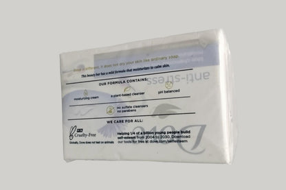 Dove Anti Stress Gentle Beauty Bar Soap Dry Skin Blue Chamomile & Oat Milk, 3.75 oz 4 Bars