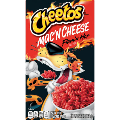 Cheetos Mac 'N Cheese, Flamin' Hot Flavor, 5.6 oz Box 160g