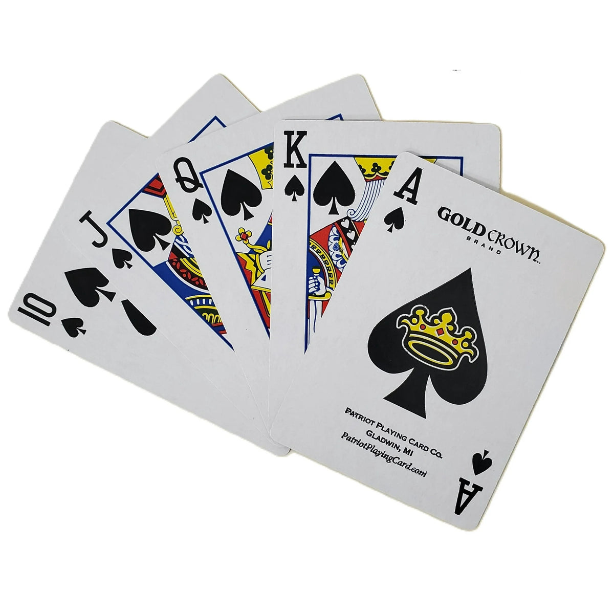 Gold Crown Brand Quality Paper Standard Poker Playing Cards