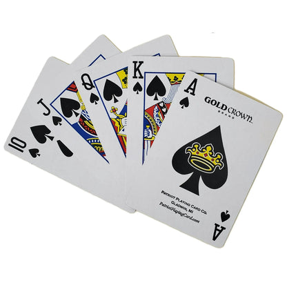 Gold Crown Brand Quality Paper Standard Poker Playing Cards