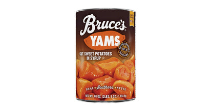 Bruce's Yams Cut Sweet Potatoes in Syrup, Canned Vegetables, 40 oz