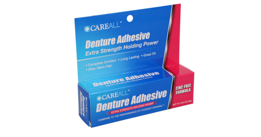 CareALL Extra Strength Holding Power Denture Adhesive, 0.85-oz.