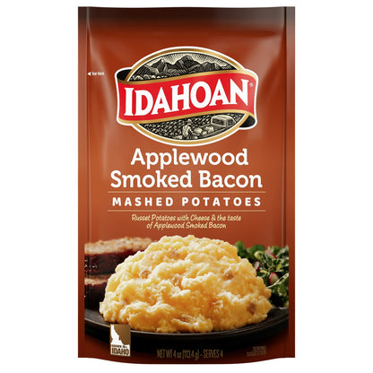 Idahoan Applewood Smoked Bacon Mashed Potatoes Side Dish, 4 oz