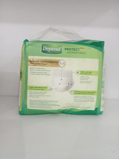 Depend Protect Plus Absorbent Pads Medium 9pcs
