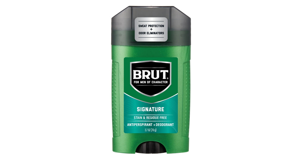 Brut Anti-Perspirant Deodorant, Signature Scent, for Men, 2.7 oz