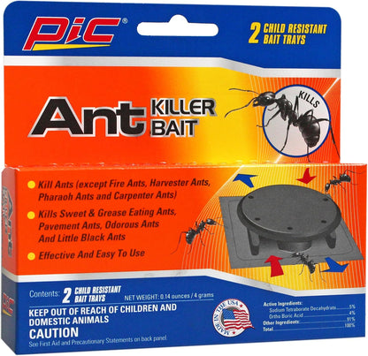 PIC Ant Killer Bait, 2 Bait Trays