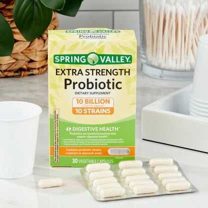 Spring Valley Extra-Strength Probiotic Vegetable Capsules, 30 Count