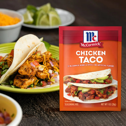 McCormick Chicken Taco Seasoning Mix, 1.0 oz Packet