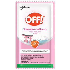 off! insect repellent lotion sachet sakura no hana 6ml