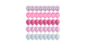 40 Pcs Balloons Set Agate Marble Balloons With Confetti Balloons