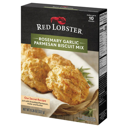 Red Lobster Rosemary Parmesan Biscuit Mix, Makes 10 Biscuits, 11.36 oz Box