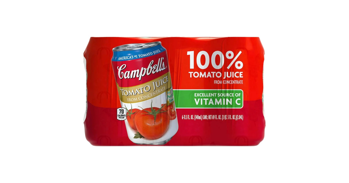 CAMPBELL'S  100% Tomato juice Non-GMO 6pack 978ml
