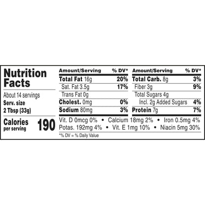 Jif Natural Creamy Peanut Butter Spread, 16-Ounce Jar 454g