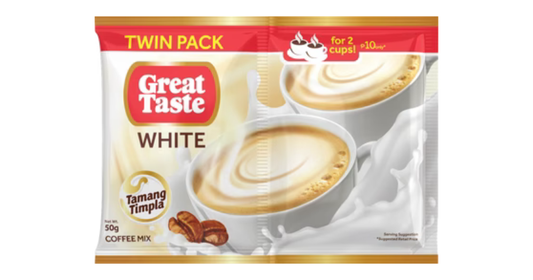 Great Taste White 3-in-1 Coffee Mix Twin Pack | 50g