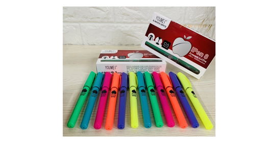 Apple Gel Pens – 12pcs Box, 0.5mm Black Ink
