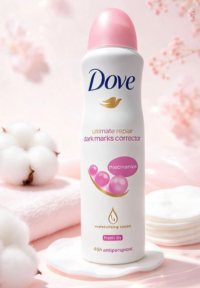 DOVE ULTIMATE REPAIR DARK MARKS CORRECTOR SPRAY FRESH LILY 135ML