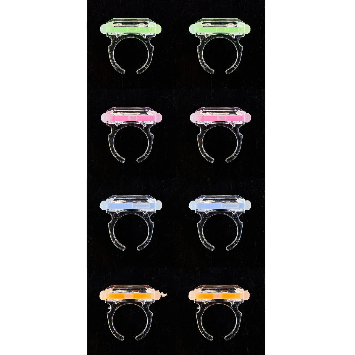 Multicolor Plastic Glow Ring Party Favors, 8 Pieces, by Way To Celebrate